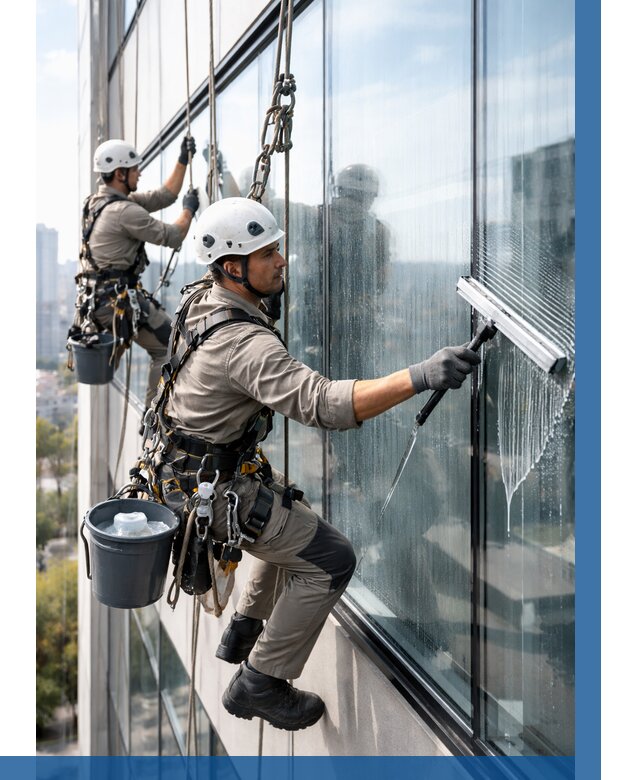 Мойка окон альпинистами в Пыти-Яхах от 4578 р. | ВЫСОТНИК-Пть