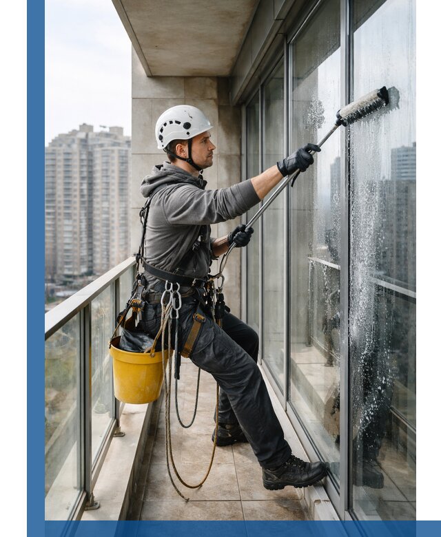 Профессиональная мойка балконного остекления в Пыти-Яхах