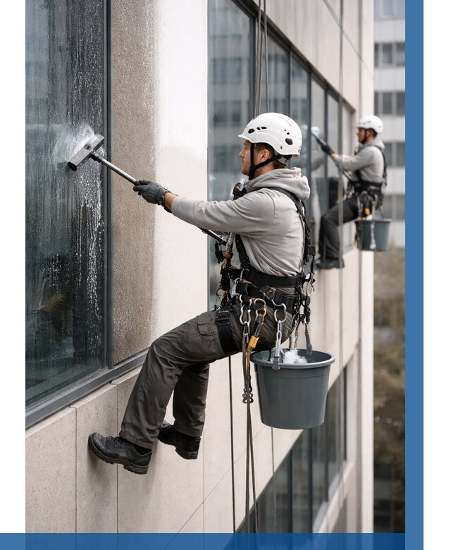 Мойка фасадов зданий в Пыти-Яхах под ключ от 356 р. | ВЫСОТНИК-Пть