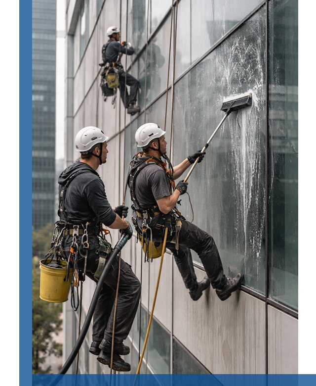 Профессиональная высотная мойка фасадов зданий в Пыти-Яхах