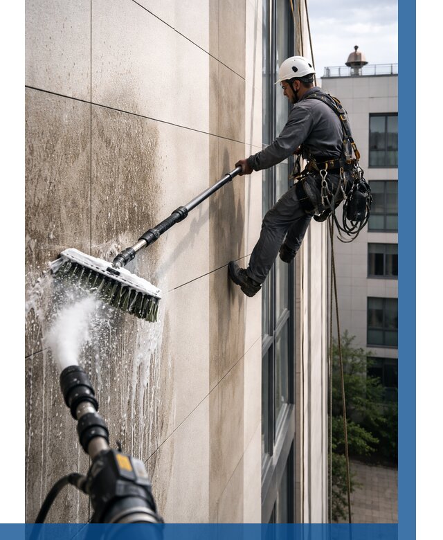 Мойка фасада из керамогранита в Пыти-Яхах от 305 р. | ВЫСОТНИК-Пть