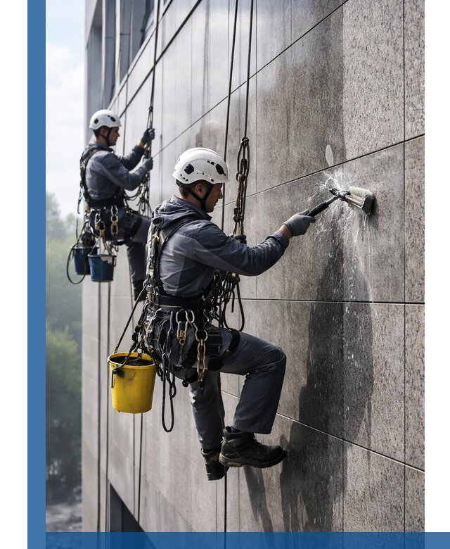 Профессиональная мойка фасада из керамогранита в Пыти-Яхах