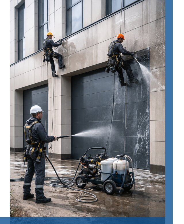 Послестроительная мойка фасада в Пыти-Яхах от 305 р. | ВЫСОТНИК-Пть