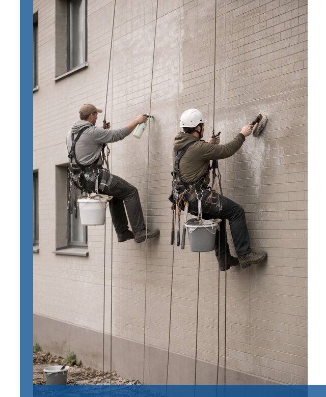 Удаление высолов с фасада зданий в Пыти-Яхах без повреждений и следов
