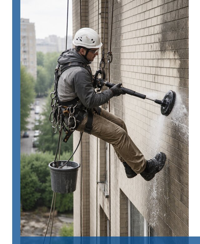 Очистка фасада от копоти в Пыти-Яхах профессионально и безопасно