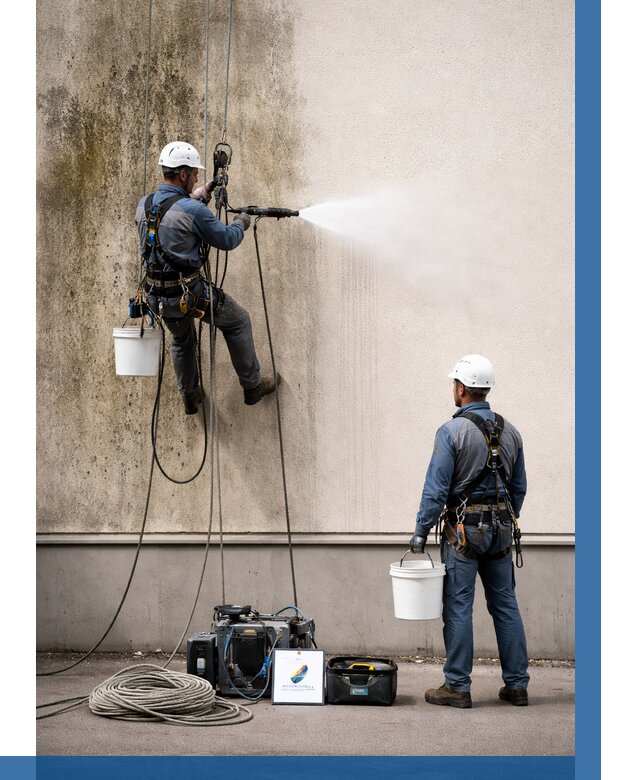 Очистка фасада от плесени в Пыти-Яхах от 305 р. | ВЫСОТНИК-Пть