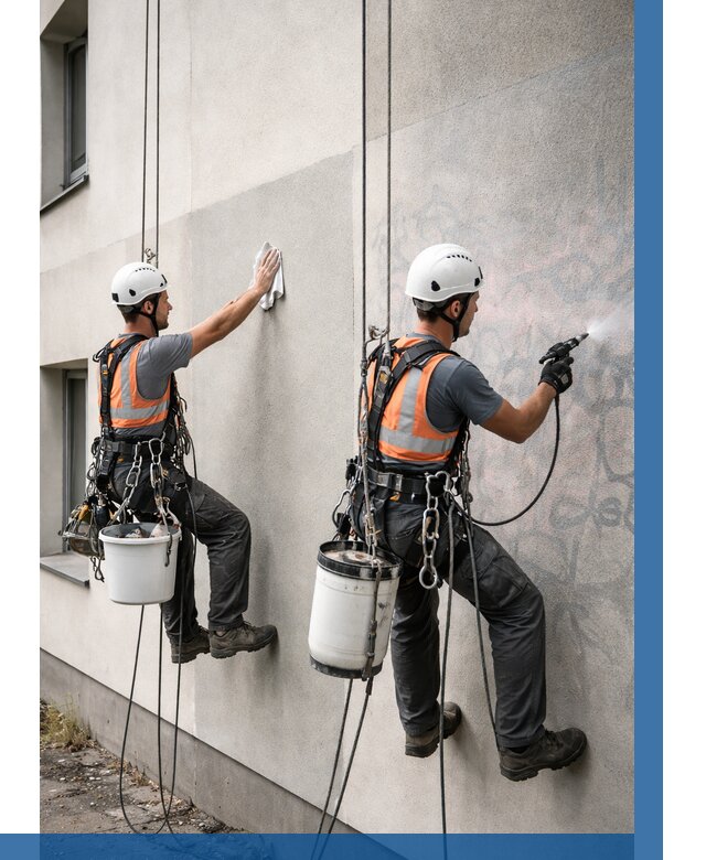 Антиграффити покрытие фасада в Пыти-Яхах от 610 р. | ВЫСОТНИК-Пть