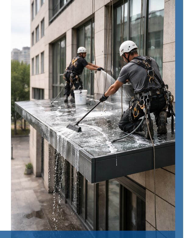 Мойка козырьков и навесов в Пыти-Яхах от 3561 р. | ВЫСОТНИК-Пть