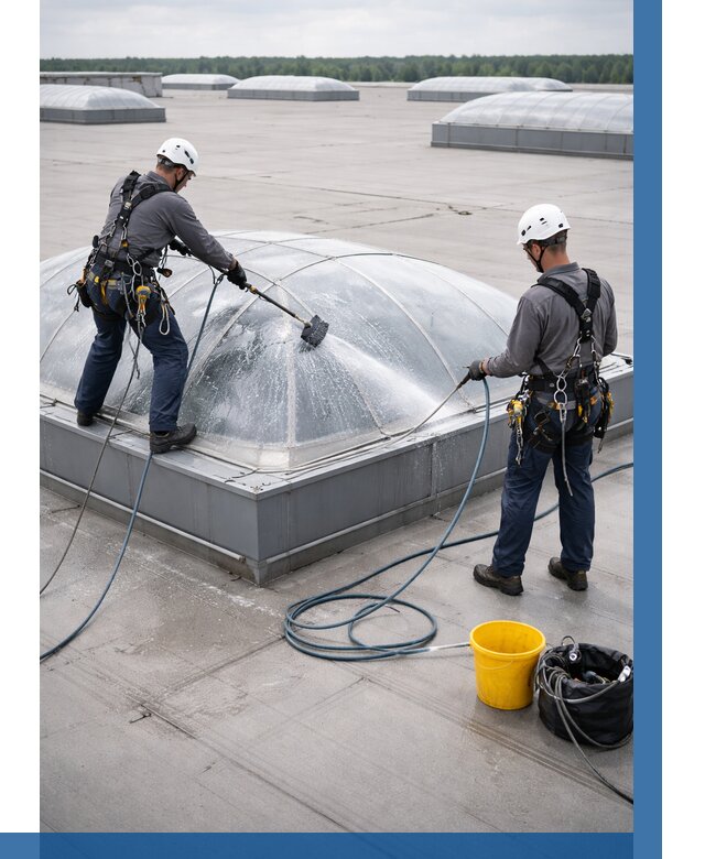 Мойка зенитных фонарей в Пыти-Яхах, заказать от 4578 р. | ВЫСОТНИК-Пть