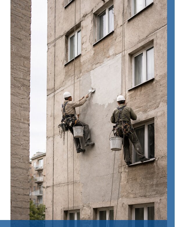 Косметический ремонт фасада в Пыти-Яхах от 1119 р. | ВЫСОТНИК-Пть