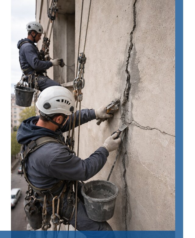 Заделка трещин на фасаде в Пыти-Яхах от 916 р. | ВЫСОТНИК-Пть