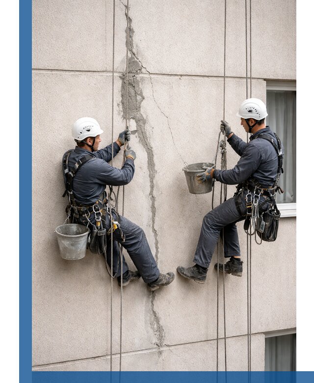 Заделка трещин на фасаде в Пыти-Яхах с гарантийным ремонтом