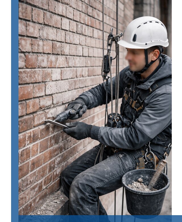 Расшивка кирпичных швов фасадов и стен, ремонт в Пыти-Яхах