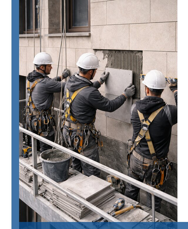 Ремонт облицовки фасада плиткой в Пыти-Яхах с гарантией