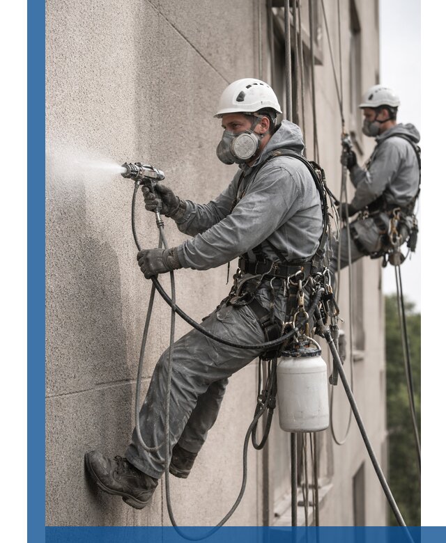 Безвоздушная покраска фасадов зданий в Пыти-Яхах профессионально