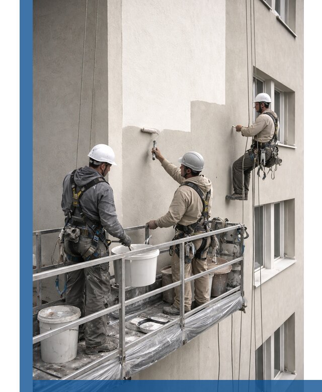 Покраска оштукатуренного фасада в Пыти-Яхах под ключ с гарантией