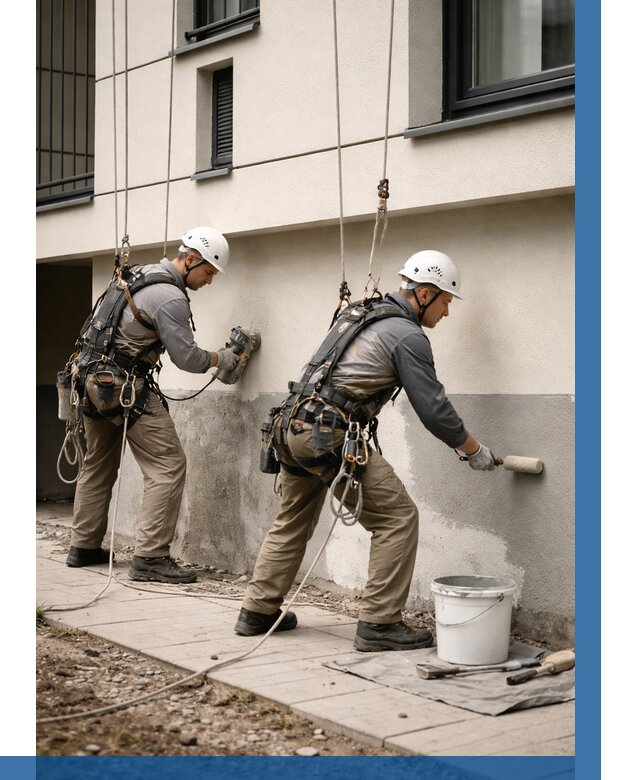 Окраска цоколя здания в Пыти-Яхах от 458 р. под ключ | ВЫСОТНИК-Пть