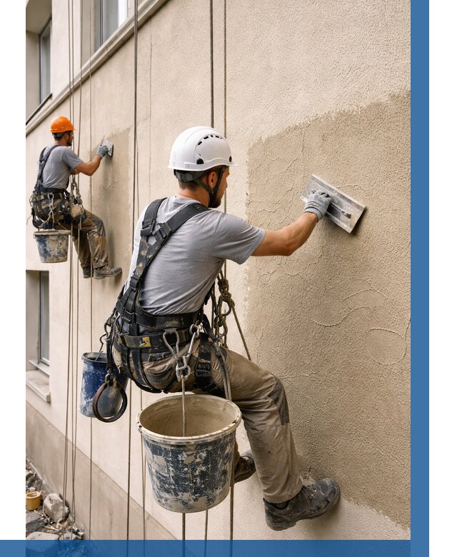 Декоративная штукатурка фасада в Пыти-Яхах от 1221 р. | ВЫСОТНИК-Пть