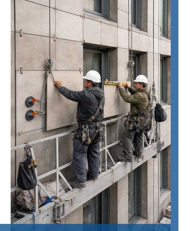 Монтаж керамогранита на фасад в Пыти-Яхах от 2543 р. | ВЫСОТНИК-Пть