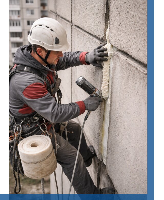 Утепление межпанельных швов в Пыти-Яхах от 712 р. | ВЫСОТНИК-Пть