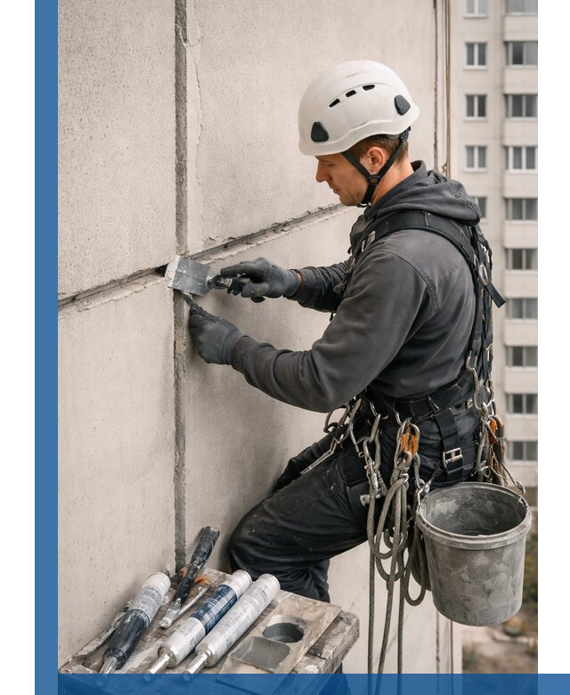 Ремонт межпанельных швов в Пыти-Яхах герметизация и восстановление