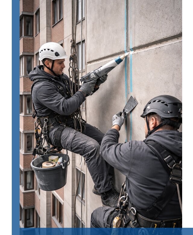 Вторичная герметизация швов фасада и кровли в Пыти-Яхах