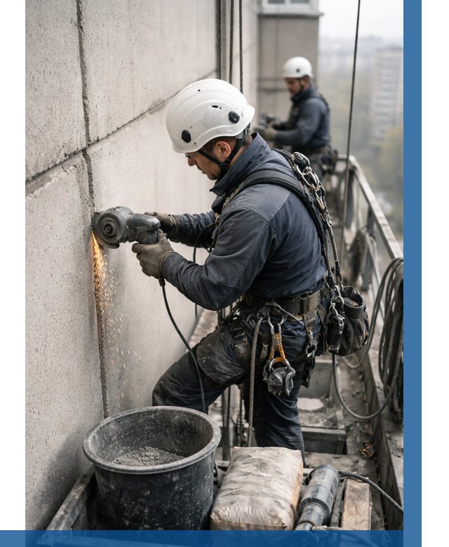 Штробление межпанельных швов в Пыти-Яхах от 1221 р. | ВЫСОТНИК-Пть