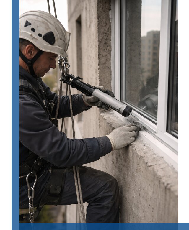 Герметизация оконных швов снаружи в Пыти-Яхах профессионально