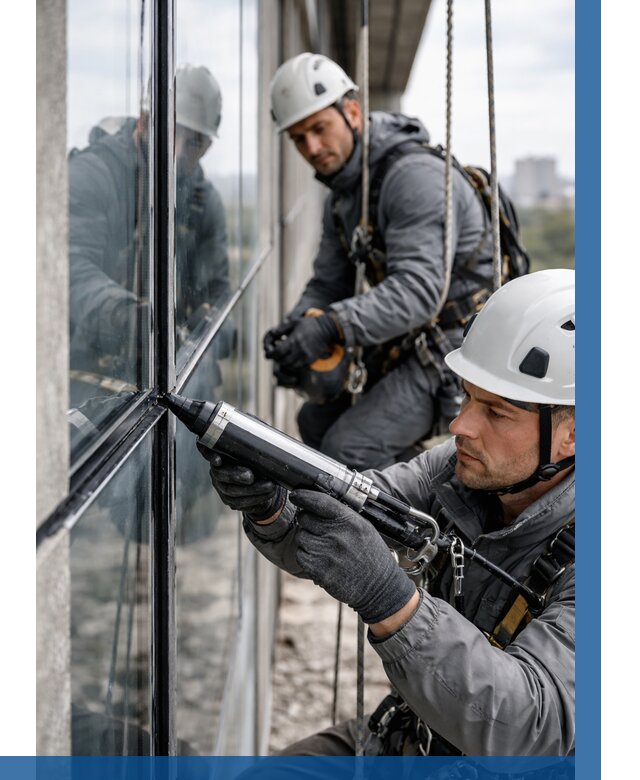 Герметизация витражных швов в Пыти-Яхах от 661 р. | ВЫСОТНИК-Пть