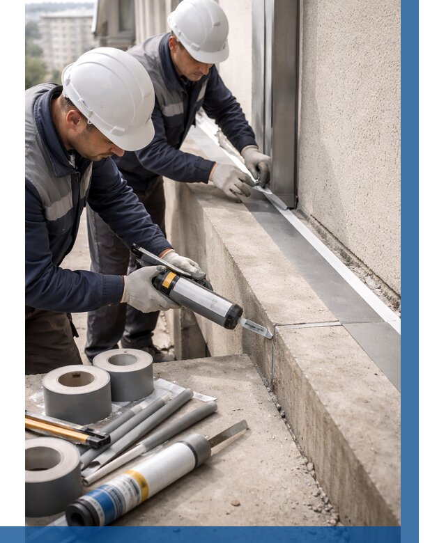 Герметизация примыкания балкона в Пыти-Яхах от 4578 р. | ВЫСОТНИК-Пть