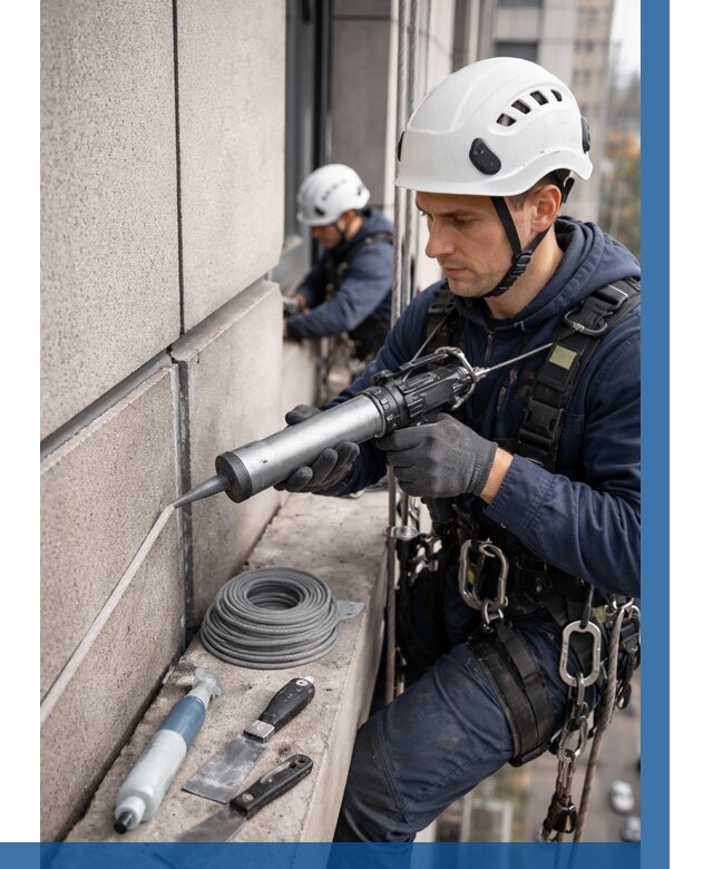 Герметизация деформационных швов фасада в Пыти-Яхах от 712 | ВЫСОТНИК-Пть