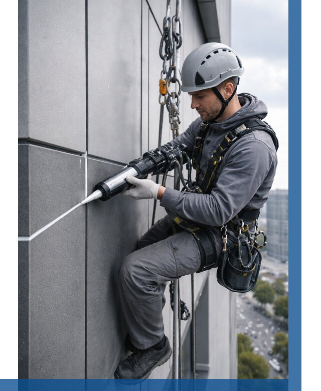 Герметизация стыков фасадных панелей в Пыти-Яхах от 6612 р.| ВЫСОТНИК-Пть