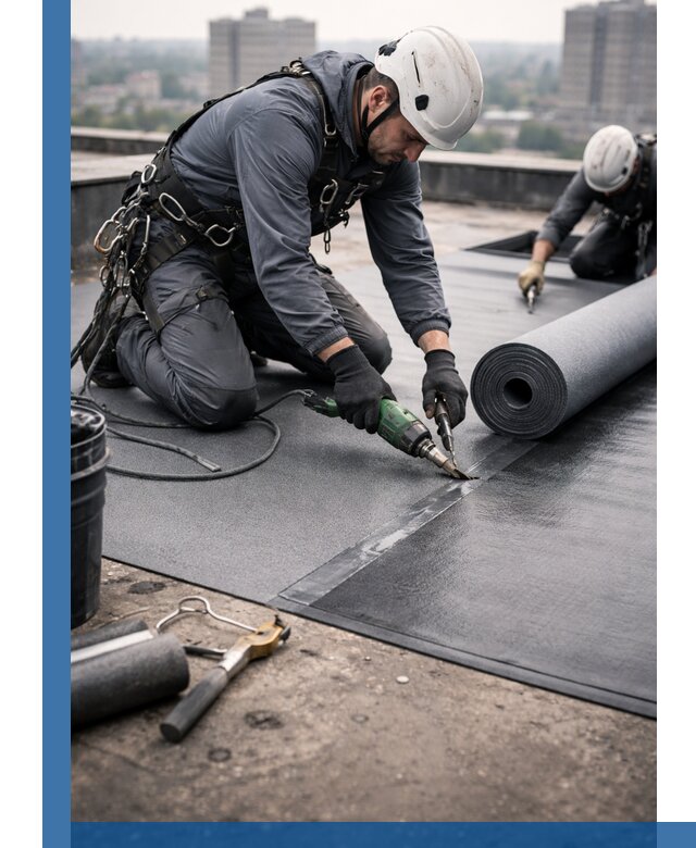 Ремонт мягкой кровли в Пыти-Яхах с выездом промальпинистов