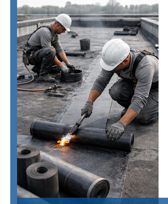 Ремонт рулонной кровли в Пыти-Яхах герметизация и восстановление