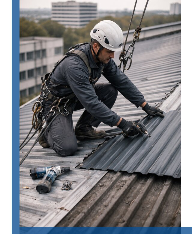 Ремонт профнастила на кровле в Пыти-Яхах, работы под ключ