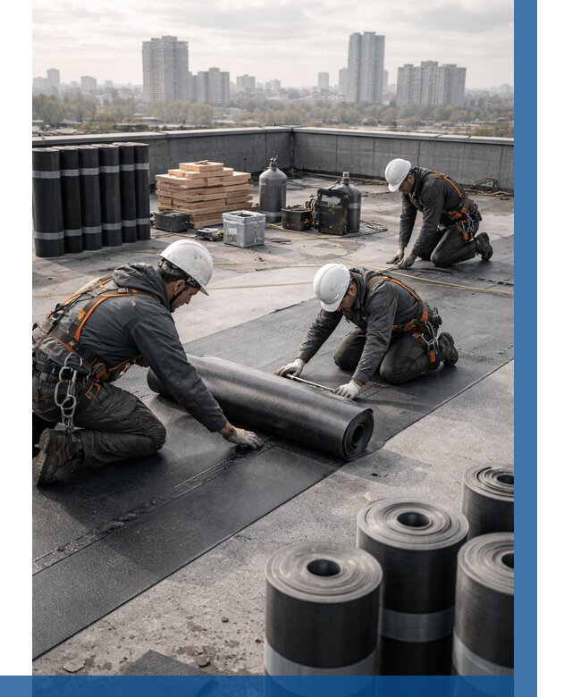 Монтаж мягкой кровли под ключ в Пыти-Яхах от 458 р. | ВЫСОТНИК-Пть