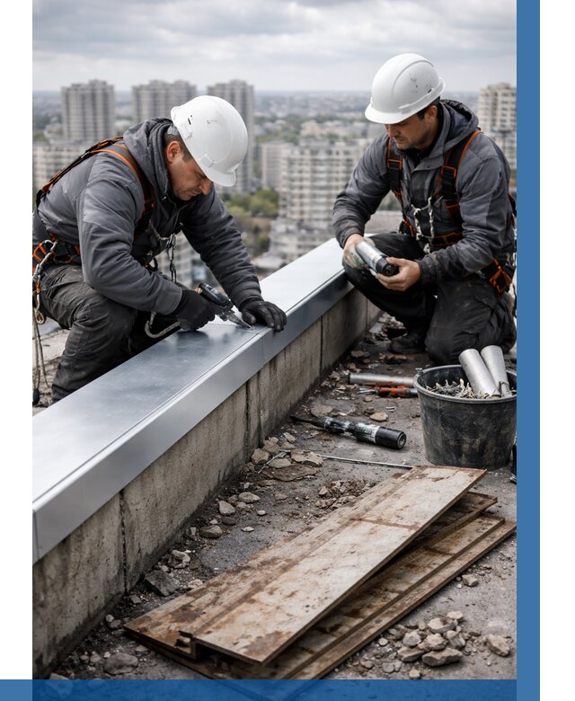 Замена парапетных крышек под ключ в Пыти-Яхах от 1221 р. | ВЫСОТНИК-Пть