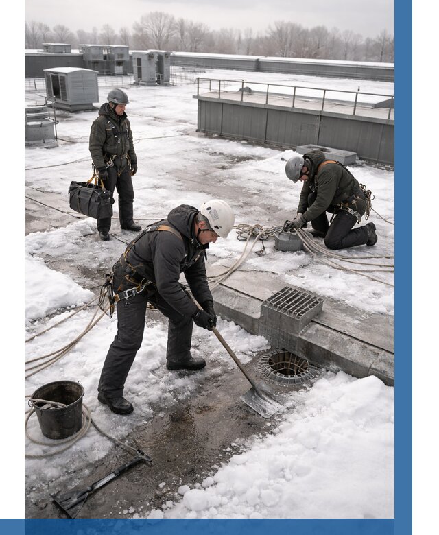 Абонентское обслуживание кровли зимой в Пыти-Яхах от 8138 р. | ВЫСОТНИК-Пть