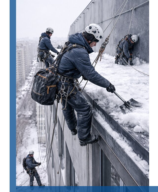 Абонентское обслуживание кровли зимой в Пыти-Яхах регулярный уход