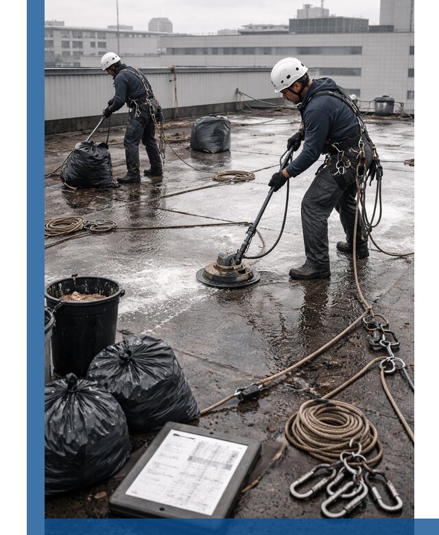 Плановая очистка кровли по графику в Пыти-Яхах для безопасности