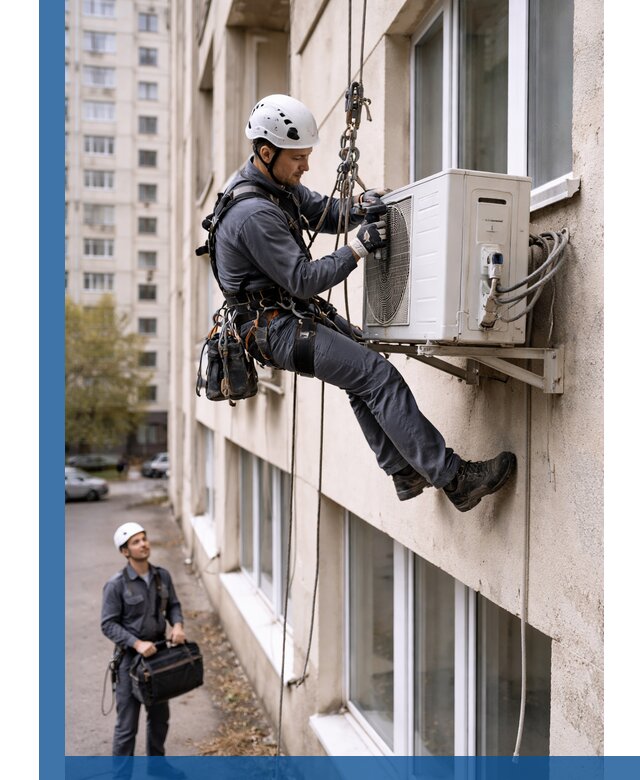 Демонтаж внешнего блока кондиционера в Пыти-Яхах профессионально