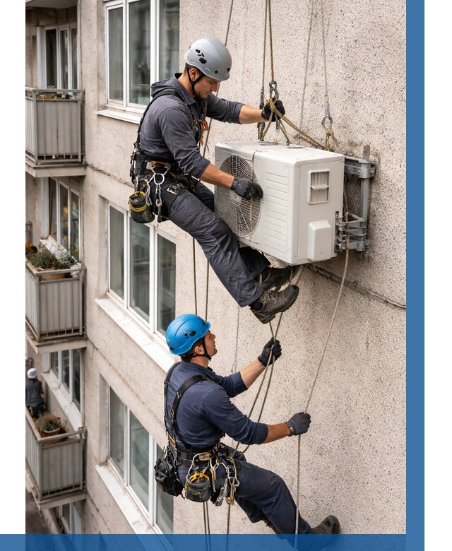 Перенос внешнего блока кондиционера в Пыти-Яхах от 9156 р.| ВЫСОТНИК-Пть