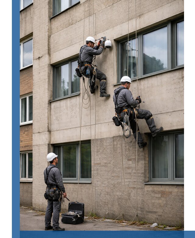 Монтаж фасадных камер видеонаблюдения в Пыти-Яхах под ключ