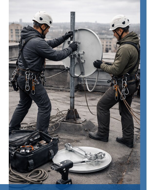 Демонтаж антенн на крыше в Пыти-Яхах от 4578 р. | ВЫСОТНИК-Пть