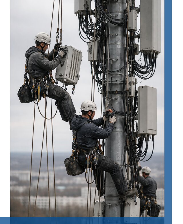 Монтаж оборудования связи на мачте в Пыти-Яхах от 7630 р. | ВЫСОТНИК-Пть