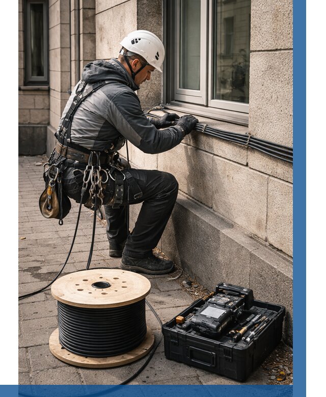 Прокладка оптоволоконного кабеля в Пыти-Яхах от 814 р. | ВЫСОТНИК-Пть