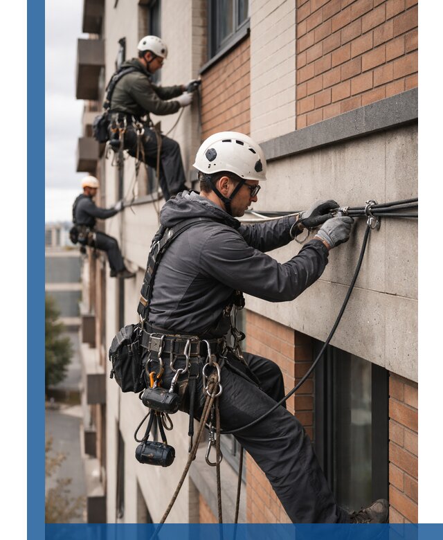 Крепление кабеля на фасаде монтаж и крепеж в Пыти-Яхах