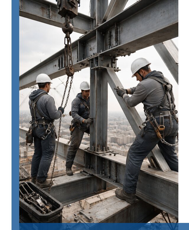 Профессиональный монтаж металлоконструкций на высоте в Пыти-Яхах