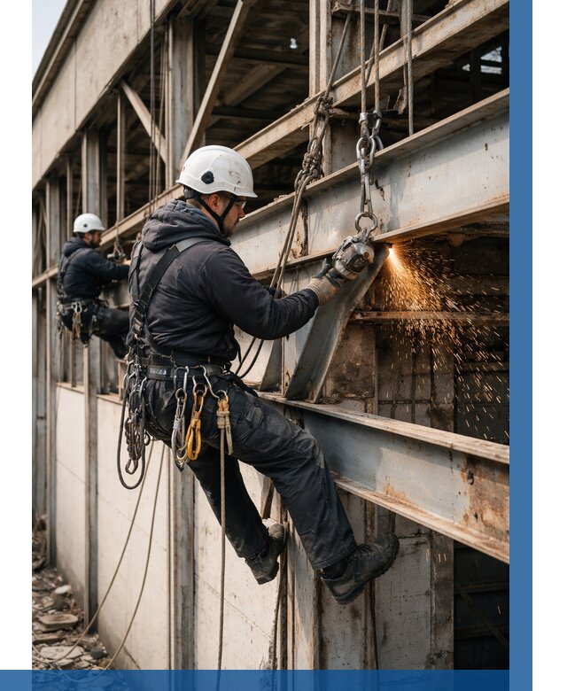 Демонтаж металлоконструкций на высоте в Пыти-Яхах от 6612р. |ВЫСОТНИК-Пть