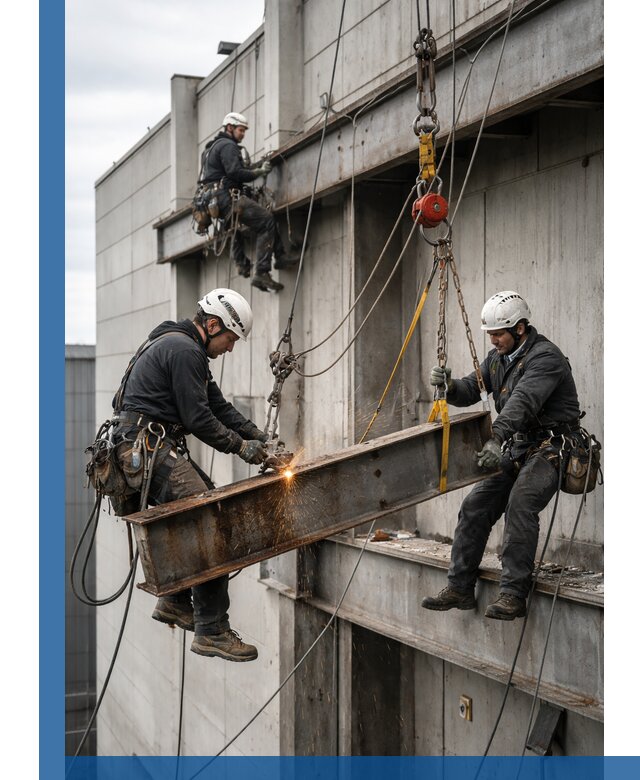 Демонтаж металлоконструкций на высоте в Пыти-Яхах под ключ